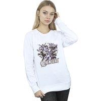 Avengers Women's Group Sweatshirt in White | Size: XL