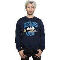 Disney Men's Huey Dewey Louie Reading Sweatshirt in Navy | Size: Small