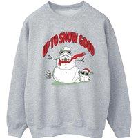 Star Wars Men's Up To Snow Good Sweatshirt in Grey | Size: 2XL