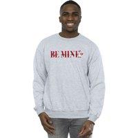 Disney Men's Be Mine Daisy Duck Valentine Sweatshirt in Grey | Size: XL