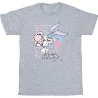 Looney Tunes Men's Always Forever Bugs Bunny & Lola T-Shirt in Grey | Size: Small
