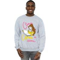 Beauty And The Beast Men's Once Upon A Time Belle Sweatshirt in Grey | Size: 2XL