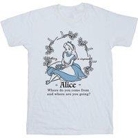 Alice In Wonderland Men's Nothing Is Impossible T-Shirt in White | Size: Large