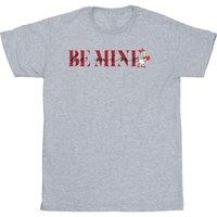 Disney Men's Valentine Be Mine Daisy Duck T-Shirt in Grey | Size: XL