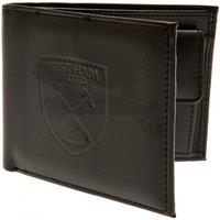 West Ham United FC Men's Debossed Wallet in Brown
