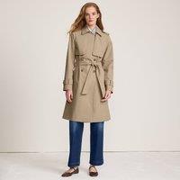 Lands' End Women's Waterproof Trench Coat in Tan | Size: 14-16