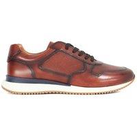 Dune London Men's 'Taz' Leather Trainers in Brown | Size: 8