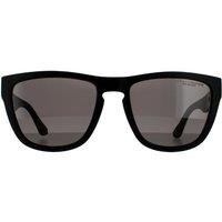 Tommy Hilfiger Men's Square Matte Black Grey Polarized Sunglasses