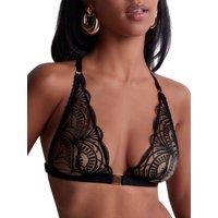 Aubade Women's Vibes Triangle Bralette in Black | Size: 14
