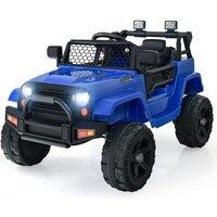 Costway 12V Battery Ride On Truck Electric Ride On Car in Blue