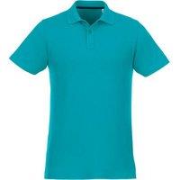 Elevate Men's Helios Short Sleeve Polo Shirt in Aqua | Size: XS