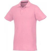 Elevate Men's Helios Short Sleeve Polo Shirt in Light Pink | Size: XS
