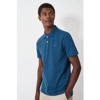 Crew Clothing Men's Classic Pique Polo Moroccan Blue | Size: Medium