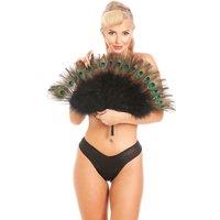 Lady Olga Women's British Made Satin Thong in Black | Size: 12