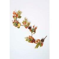 Homescapes Artificial Colourful Pumpkin Autumn Garland, 150 cm in Orange