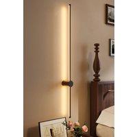 Living and Home 360 Degree Adjustable LED Straight Wall Light Warm Light 100cm with Wire in Black