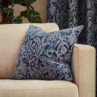 Wylder Nature Bali Botanical Jacquard Cushion in Midnight | Size: 50 cm x 50 cm