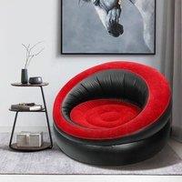 MANTRARAJ Quick Inflate Gaming Chair Single Sofa Chair Garden Home Outdoor Camping Air Bed Couch Seat in Black