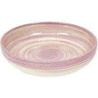 Verano Spanish Ceramics Pastel Beach Hand Painted Kitchen Dining Table Large Bowl 27cm (Diam) in Lilac