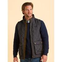 Brakeburn Men's Oakham Diamond Quilted Gilet in Black | Size: XL