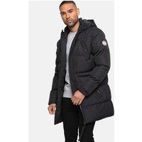 Threadbare Men's 'Tingley' Showerproof Longline Padded Jacket in Black | Size: 2XL