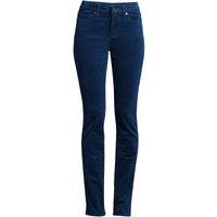 Lands' End Women's Plus Straight Leg Needlecord Jeans, Mid Rise in Navy | Size: 14-16R