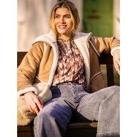 Brakeburn Women's Pine Jacket in Beige | Size: 10