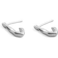 ANCHOR & CREW Women's Evie Cuff Twist Silver Earring Studs