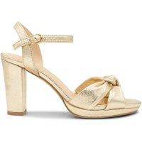 Paradox London Women's 'Lani' Platform Sandals in Metallic Gold | Size: 9