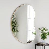 Yearn Mirrors Large Pebble Mirror Gold 111x81cm | Size: 111x81 cm
