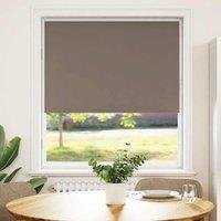 Berkfield Home Roller Blind Blackout Coffee 110x150 cm Fabric Width 105.7 cm Polyester in Brown