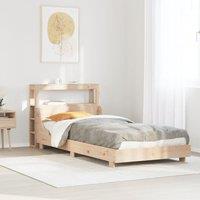 Berkfield Home Bed Frame without Mattress 90x190 cm Single Solid Wood Pine in Brown
