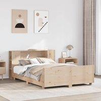 Berkfield Home Bed Frame without Mattress 120x190 cm Small Double Solid Wood Pine in Brown