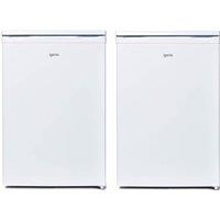 Igenix Freestanding Under Counter Larder Fridge & Freezer Set in White