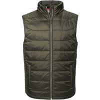Russell Men's Nano Padded Body Warmer in Dark Olive | Size: Large