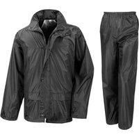 Result Core Men's Rain Suit in Black | Size: Large