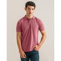 Brian Oak London Men's Plain Pique Polo - Warm Pink | Size: Medium