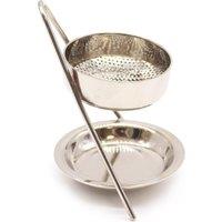 KDMD Plated Brass Resin Incense Warmer - Fixed in Silver