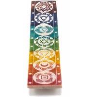 KDMD Soapstone Seven Chackra Incense Holder - 26x5cm | Size: 26x5 cm