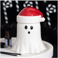 KDMD Ghost with Santa Hat Oil Burner & Wax Warmer in White
