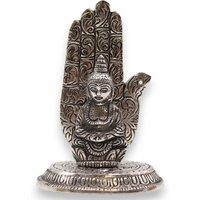 KDMD Hand Buddha Incense Holder in Silver