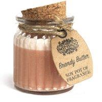 KDMD Brandy Butter Soy Pot of Fragrance Candles - (Set of 2) in Brown