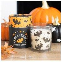 KDMD Bat Print Mulberry Candle in White