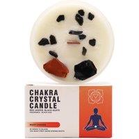 KDMD Chakra Crystal Candles - Root Chakra in Red