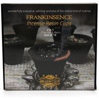 KDMD Box of 12 Resin Cups - Frankincense in Black