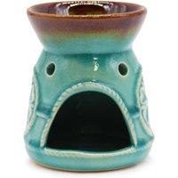 KDMD Classic Spa Burner - Turquoise in Brown