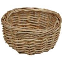 Red Hamper Wicker Mini Bowl in Brown