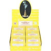 KDMD 12 Packs of Citronella Dhoop Incense Cones in Yellow