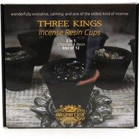 KDMD Box of 12 Resin Cups - Three Kings in Black