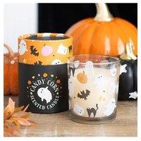 KDMD Sweet & Spooky Candy Corn Candle in White